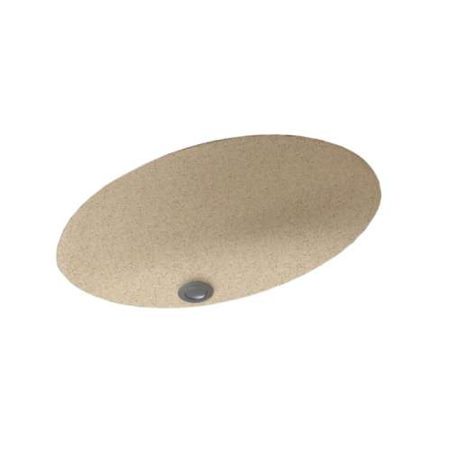 19.625-in W x 16-in D x 5.625-in H Solid Surface Undermount Bathroom Sink in Bermuda Sand