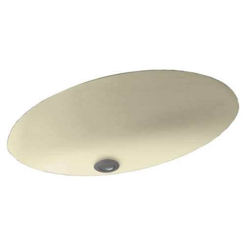22.5-in W x 16-in D x 5.625-in H Solid Surface Undermount Bathroom Sink in Bone