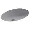 22.5-in W x 16-in D x 5.625-in H Solid Surface Undermount Bathroom Sink in Gray Granite