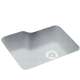 25-in D x 21.25-in W x 8.75-in H Solid Surface Undermount Single Bowl Kitchen Sink with 0-Hole in Tahiti Gray