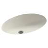 22.5-in W x 16-in D x 5.625-in H Solid Surface Undermount Bathroom Sink in Bisque