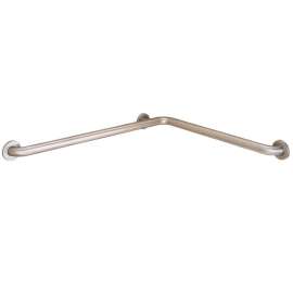 48-in D x 24-in W x 1.25-in H Stainless Steel Grab Bar