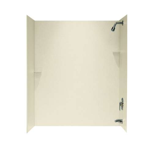 30-in D x 60-in W x 72-in H Solid Surface Bathtub Wall Kit