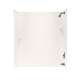 30-in D x 60-in W x 72-in H Solid Surface Bathtub Wall Kit in Tahiti Ivory
