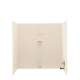 30-in D x 60-in W x 60-in H Solid Surface Bathtub Wall Kit in Tahiti Sand