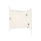 32-in D x 60-in W x 60-in H Solid Surface Bathtub Wall Kit in Tahiti Ivory