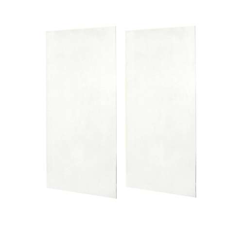 48-in W x 96-in H Solid Surface Shower Wall Panel in Tahiti White