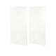 48-in W x 96-in H Solid Surface Shower Wall Panel in Tahiti White