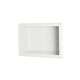 4.125-in D x 7.5-in W x 10.75-in H Solid Surface Soap Dish in Tahiti White