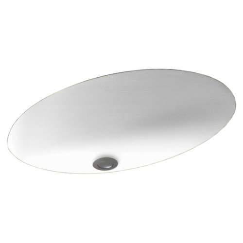 22.5-in W x 16-in D x 5.625-in H Solid Surface Undermount Bathroom Sink in White