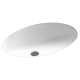 22.5-in W x 16-in D x 5.625-in H Solid Surface Undermount Bathroom Sink in White