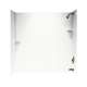 30-in D x 60-in W x 72-in H Solid Surface Bathtub Wall Kit in Tahiti White