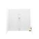 30-in D x 60-in W x 60-in H Solid Surface Bathtub Wall Kit in White