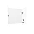 32-in D x 60-in W x 60-in H Solid Surface Bathtub Wall Kit in White