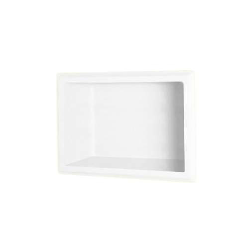 4.125-in D x 7.5-in W x 10.75-in H Solid Surface Soap Dish in White