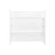 28.25-in D x 60-in W x 59.5-in H Veritek Bath Walls in White