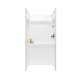 32-in D x 32-in W x 72-in H Veritek Shower Wall Surround in White