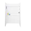 34-in D x 48-in W x 72-in H Veritek Shower Wall Surround in White
