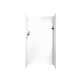 36-in D x 36-in W x 72-in H Solid Surface Shower Wall Surround in White
