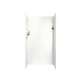 36-in D x 36-in W x 72-in H Solid Surface Shower Wall Surround in Tahiti White