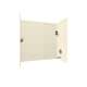 32-in D x 60-in W x 60-in H Solid Surface Bathtub Wall Kit in Pebble