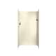 36-in D x 36-in W x 72-in H Solid Surface Shower Wall Surround in Pebble
