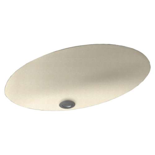 22.5-in W x 16-in D x 5.625-in H Solid Surface Undermount Bathroom Sink in Pebble