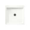 32.375-in D x 32.375-in W x 5.5-in H Solid Surface Shower Base in Tahiti White
