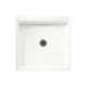 32.375-in D x 32.375-in W x 5.5-in H Solid Surface Shower Base in Tahiti White