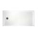 30.1875-in D x 60.375-in W x 4.1875-in H Solid Surface Shower Base with Left-Hand Drain in White