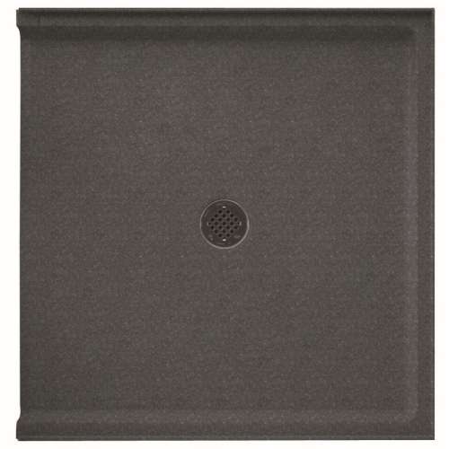 38.375-in D x 37.188-in W x 3.75-in H Solid Surface Shower Base in Night Sky