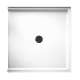 38.375-in D x 37.188-in W x 3.75-in H Solid Surface Shower Base in White