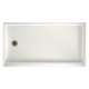 32-in D x 60-in W x 4.3125-in H Solid Surface Shower Base with Left-Hand Drain in Bisque