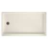 32-in D x 60-in W x 4.3125-in H Solid Surface Shower Base with Left-Hand Drain in Tahiti Matrix