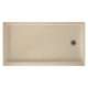 32-in D x 60-in W x 4.3125-in H Solid Surface Shower Base with Right-Hand Drain in Bermuda Sand