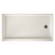 32-in D x 60-in W x 4.3125-in H Solid Surface Shower Base with Right-Hand Drain in Bisque