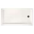 32-in D x 60-in W x 4.3125-in H Solid Surface Shower Base with Right-Hand Drain in Tahiti Ivory