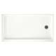 32-in D x 60-in W x 4.3125-in H Solid Surface Shower Base with Right-Hand Drain in Tahiti White