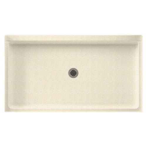 60.375-in W x 32.188-in D x 5.5-in H Solid Surface Shower Base in Pebble