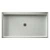 60.375-in W x 32.188-in D x 5.5-in H Solid Surface Shower Base in Tahiti Gray