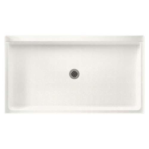60.375-in W x 32.188-in D x 5.5-in H Solid Surface Shower Base in Tahiti Ivory