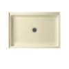 42.375-in W x 34.188-in D x 5.5-in H Solid Surface Shower Base in Bone
