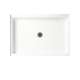 42.375-in W x 34.188-in D x 5.5-in H Solid Surface Shower Base in Tahiti White