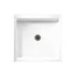 36.375-in D x 36.188-in W x 5.5-in H Solid Surface Shower Base in White