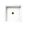 36.063-in D x 36.063-in W x 5.5-in H Solid Surface Shower Base in White