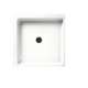 36.063-in D x 36.063-in W x 5.5-in H Solid Surface Shower Base in White