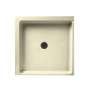 36.063-in D x 36.063-in W x 5.5-in H Solid Surface Shower Base in Bone