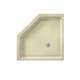 36.125-in D x 36.125-in W x 5.5-in H Solid Surface Shower Base in Bone