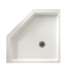 38.125-in D x 38.125-in W x 5.5-in H Solid Surface Shower Base in White