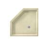 38.125-in D x 38.125-in W x 5.5-in H Solid Surface Shower Base in Bone